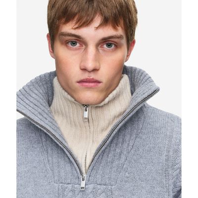 ケーブルニット オーバーサイズハーフジップセーター | AIGLE/エーグル