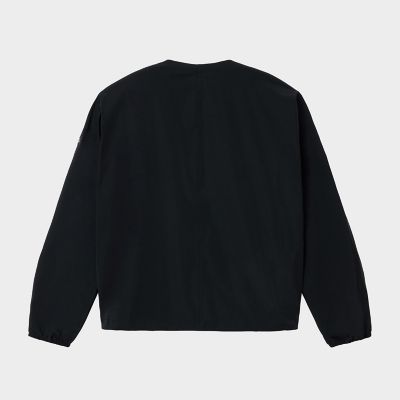 撥水　クルーネックブルゾン