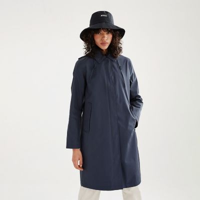 ＜AIGLE＞透湿防水　フーデッドロングコート