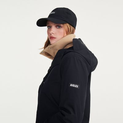 ジャケット AEGLE ゴアテックス ロングフーデッドジャケット 黒 Lサイズ セール】 GORE-TEX ゴアテックス 防水 透湿 防風 ロング