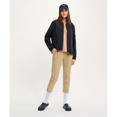 UVカット 撥水加工 ショート丈 ドルマンスリーブ ジップアップ