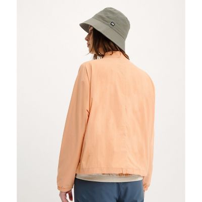 UVカット 撥水加工 ショート丈 ドルマンスリーブ ジップアップ