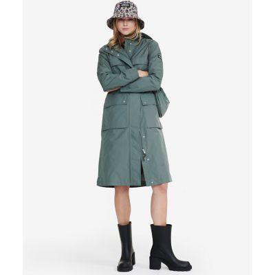 透湿防水 パッカブルロングフーデッドジャケット | AIGLE