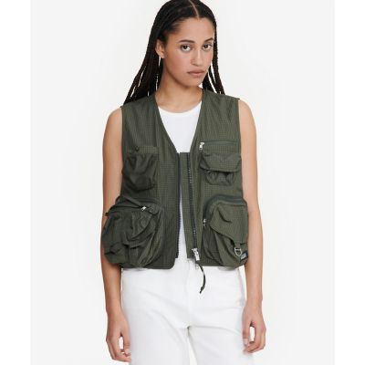 ＜AIGLE＞撥水　マルチポケットジレベスト