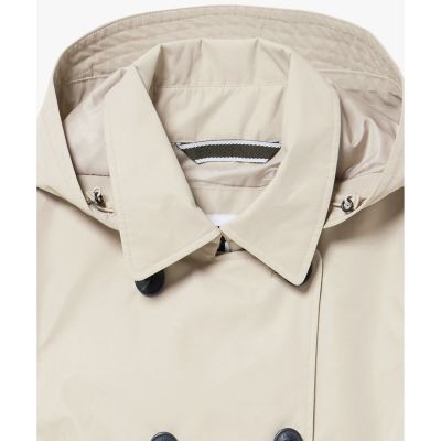 ＧＯＲＥ－ＴＥＸ　ゴアテックス　防水　防風　透湿　フーデッド　ショートトレンチコート　フード取り外し可
