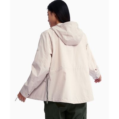 UPF40 UVカット オーガニックコットン フーデッド