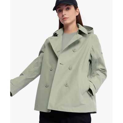 ＜AIGLE＞ＧＯＲＥ－ＴＥＸ　ゴアテックス　防風　撥水　透湿　フーデッドショートトレンチコート