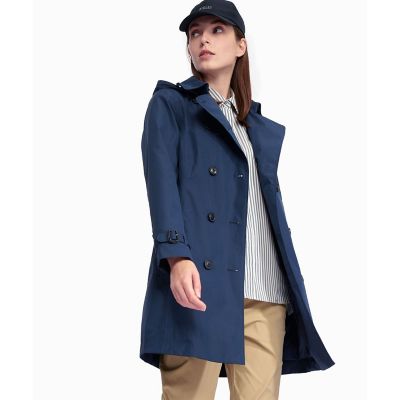 ＧＯＲＥ－ＴＥＸ　ゴアテックス　防風　防水　撥水　透湿　ダブルプレスト　トレンチコート　フード取り外し可