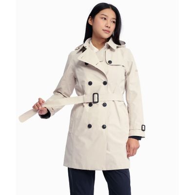 ＧＯＲＥ－ＴＥＸ　ゴアテックス　防風　防水　撥水　透湿　ダブルプレスト　トレンチコート　フード取り外し可
