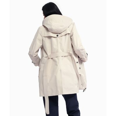 ＧＯＲＥ－ＴＥＸ　ゴアテックス　防風　防水　撥水　透湿　ダブルプレスト　トレンチコート　フード取り外し可