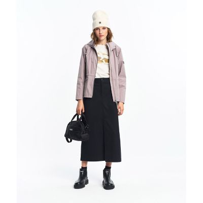未使用❗️AIGLE 撥水　リブカラー　ショートジャケット　ボンバージャケット レディース ラバータッチショートジャケット ZBFAO59 - AIGLE