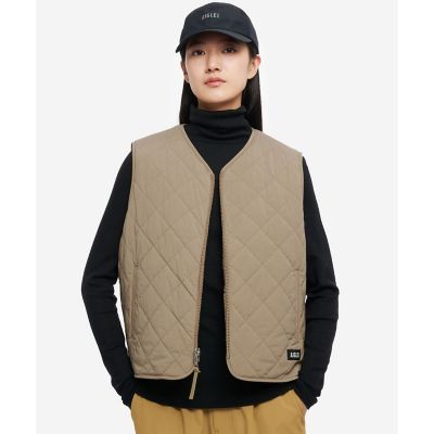 ⭐️新品未使用⭐️AIGLE リバーシブル インサレーション キルティングボアベスト Repreve中綿インサレーション リバーシブルキルティング