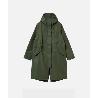 エーグル 透湿防水 MTDフィッシュテイルコート　モッズコート　Sサイズ AIGLE レインコート カッパ MTD 防水 透湿 撥水ジップ レイン