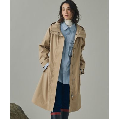 撥水加工】エアータンブラー TCギャバジン ロング トレンチ
