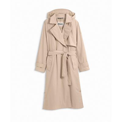 透湿防水　ロングトレンチコート