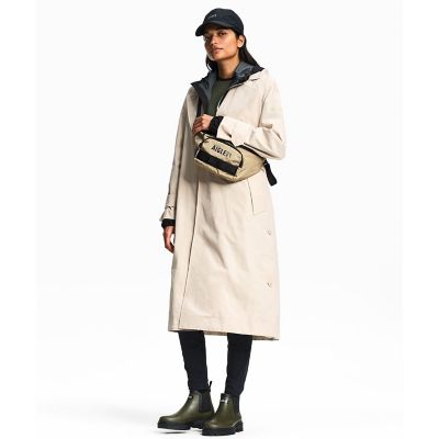透湿防水　ロングトレンチコート