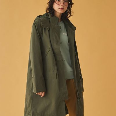 透湿防水 トラペーズ ベルベットロングコート | AIGLE/エーグル | 三越