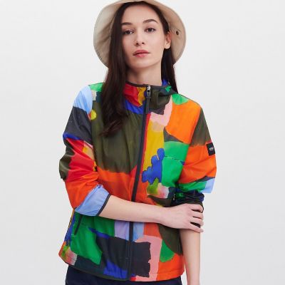 ＜AIGLE＞撥水　ＥＬＧ　ブルーミング　ショートパーカ