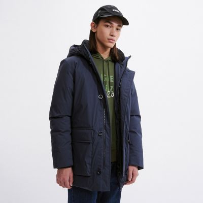 ロングダウンフーデッドジャケット