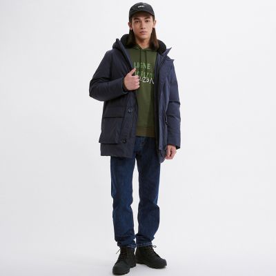 ロングダウンフーデッドジャケット