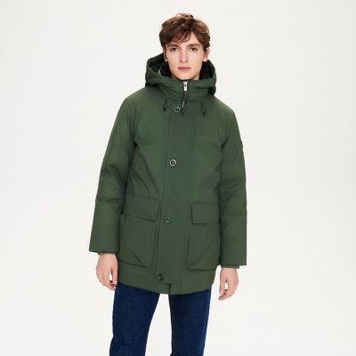 ロングダウンフーデッドジャケット