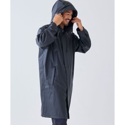 防水　フーデッドジャケットロング