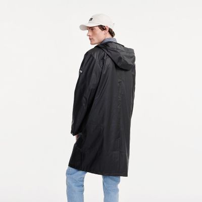 防水　フーデッドジャケットロング