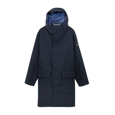 透湿防水　フーデッドロングジャケット