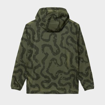 撥水　エクストラライトプリントフーデッドジャケット