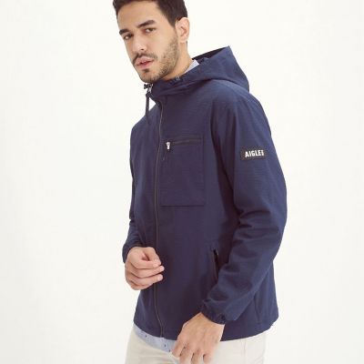  伊勢丹✨ICON JACKET シアサッカー　ネイビー　2XL シアサッカーフーデッドジャケット | AIGLE/エーグル | 三越伊勢丹