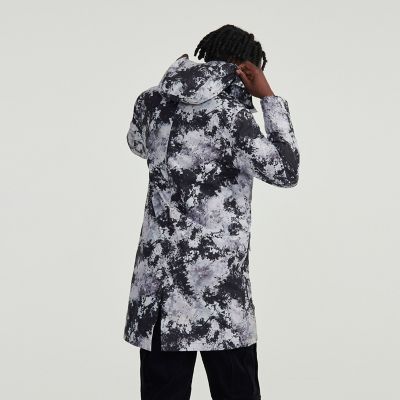 AIGLE 透湿防水レインコートL AIGLE レインコート カッパ 透湿防水 プリントレインコート