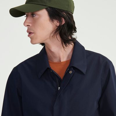AIGLE ネイビー レインコート エーグル AIGLE ゴアテックスフーデッドレインコート （ネイビー