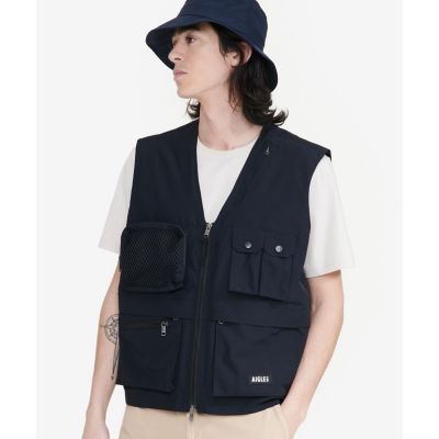 ＜AIGLE＞ＧＯＲＥ－ＴＥＸ　ゴアテックス　防風　撥水　ウインドストッパー　ジレ　ミリタリーベスト