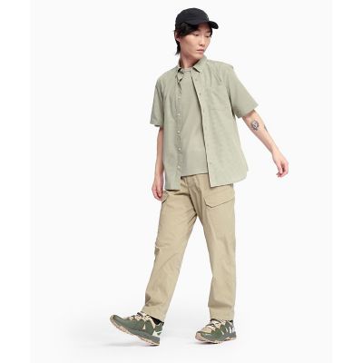 エーグル（AIGLE）/UVカット 吸水速乾 ラグランスリーブ ワンポイント刺繍ロゴ ワッフル半袖ニットTシャツ UVカット 吸水速乾 ラグランスリーブ ワンポイント刺繍ロゴ ワッフル