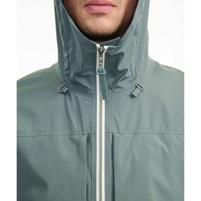 防水　透湿　レインパックプロ　ポケッタブル　２．５レイヤーフーデッドジャケット