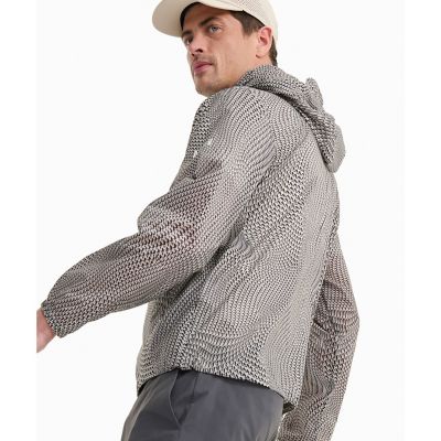 AIGLE/エーグル 撥水 パッカブル プリントフーデッドジャケット
