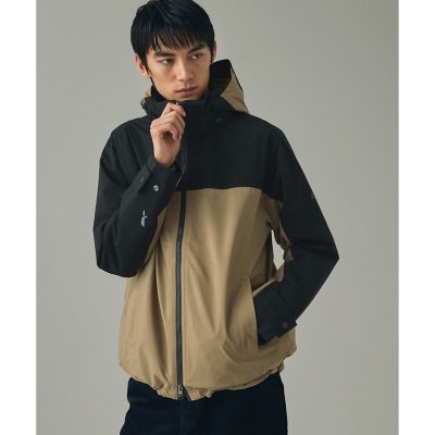 AIGLE/エーグル GORE-TEX ゴアテックス 防水 防風 透湿 カラーブロックジャケット T-Kit ブラック コート・ジャケット【三越伊勢丹/公式】