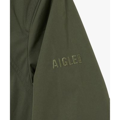 撥水 ワンポイントロゴ刺繍 ダブルポケット フーデッドジャケット