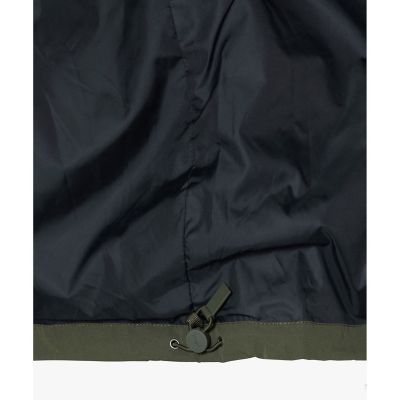 撥水 ワンポイントロゴ刺繍 ダブルポケット フーデッドジャケット