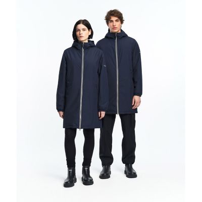 AIGLE/エーグル【RainPack Warm】透湿防水 レインパックウォーム ロングジャケット ダークネイビー コート・ジャケット【三越伊勢丹/公式】
