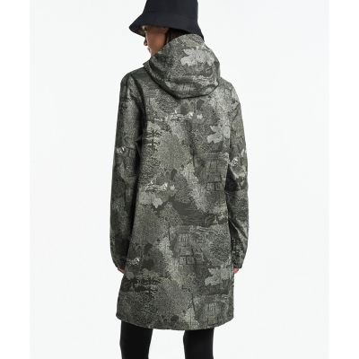 国立自然史博物館】 UVカット 撥水ロングフーデッドジャケット