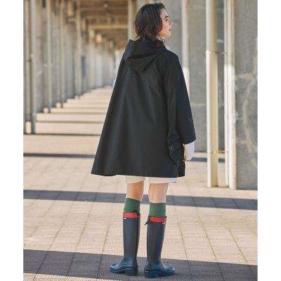 透湿防水 撥水 防風 2トーンデザイン パッカブルポンチョ ／ 収納袋