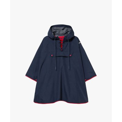 透湿防水 撥水 防風 2トーンデザイン パッカブルポンチョ