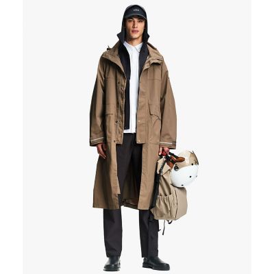 透湿防水 リフレクティブ サイクリング ロングレインコート | AIGLE