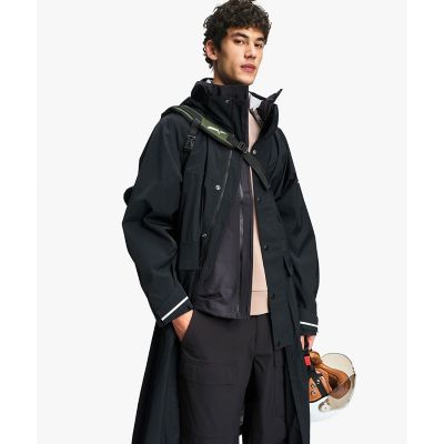 透湿防水 リフレクティブ サイクリング ロングレインコート | AIGLE