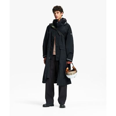 透湿防水 リフレクティブ サイクリング ロングレインコート | AIGLE