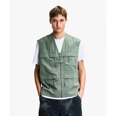 NEW SASHIKO PULLOVER VEST BLUE | PORTER