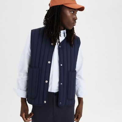 ＜AIGLE＞撥水　バーティカルキルテッドベスト