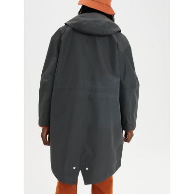 ゴアテックスフーデッドフィッシュテールジャケット