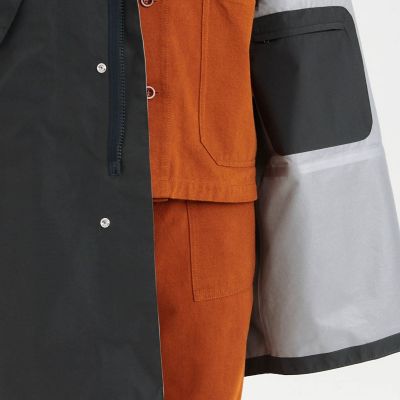 ゴアテックスフーデッドフィッシュテールジャケット